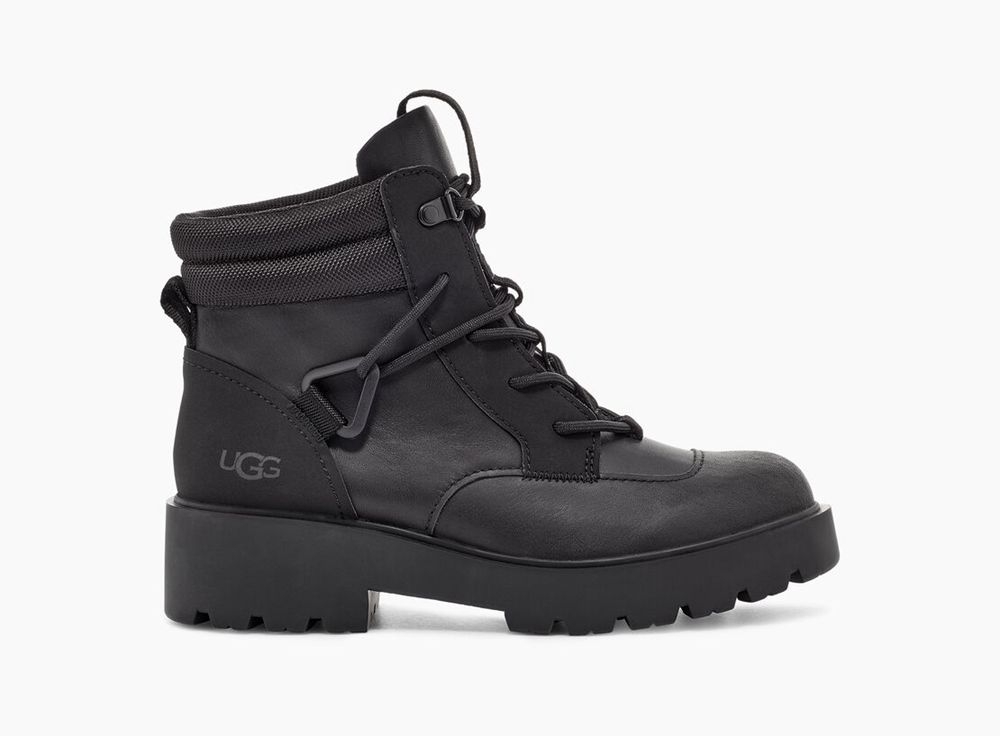 Ugg Weather Boot Womens - Ugg Tioga Hiker Black - 481AJOIDS